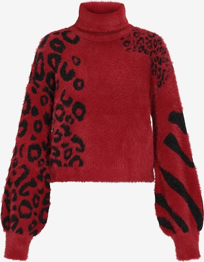 Megztinis iš myMo ROCKS, spalva – burgundiško vyno spalva / juoda, Prekių apžvalga