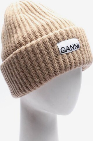 GANNI Hat & Cap in XS-XL in Brown: front