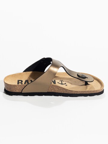 Bayton T-bar sandals 'MERCURE' in Bronze