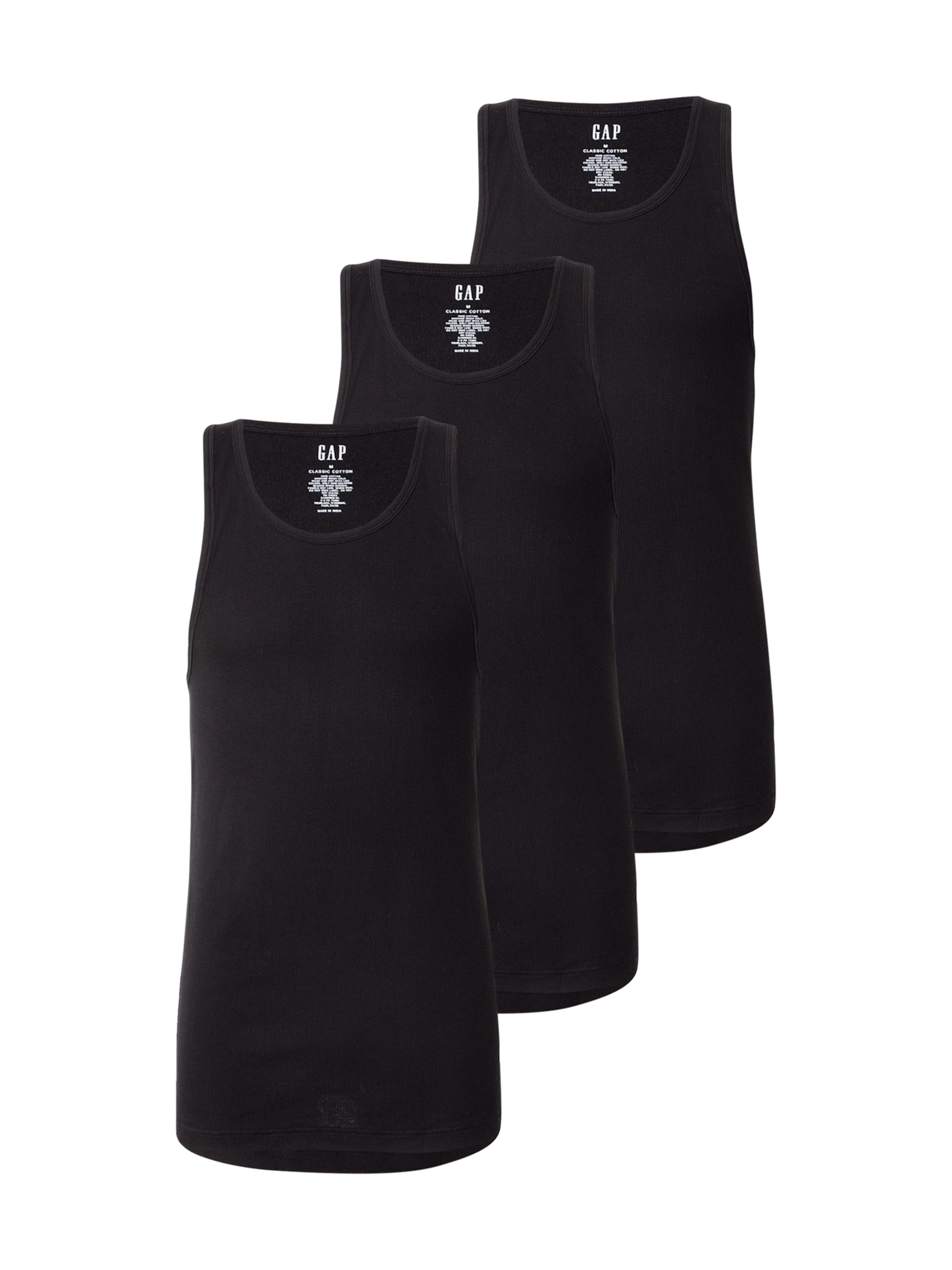 Tricou de la GAP pe negru: față