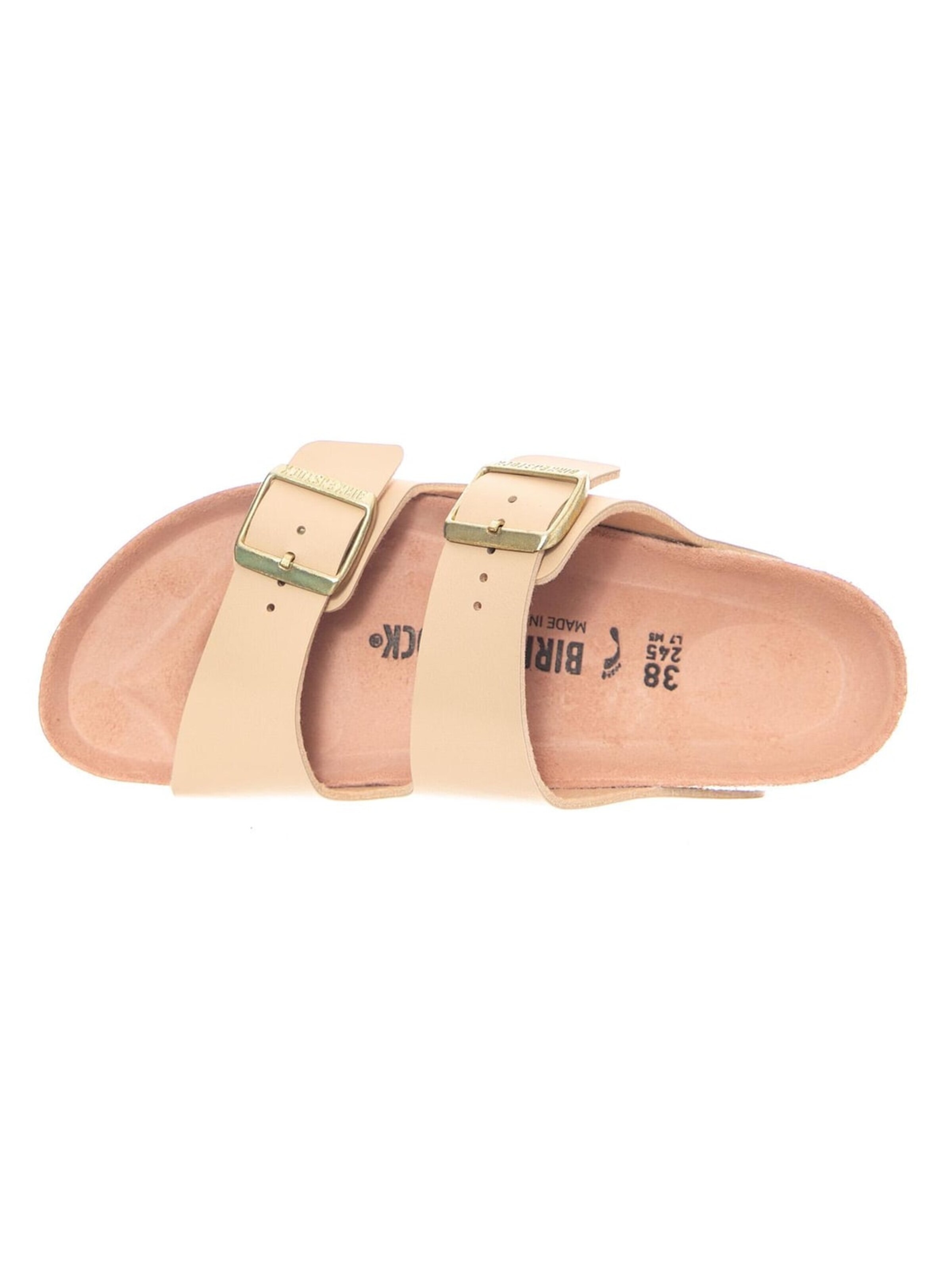 Sandales 'Arizona Triples Birko Flor Narrow Fit New Beige / Pink Clay' BIRKENSTOCK en rose
