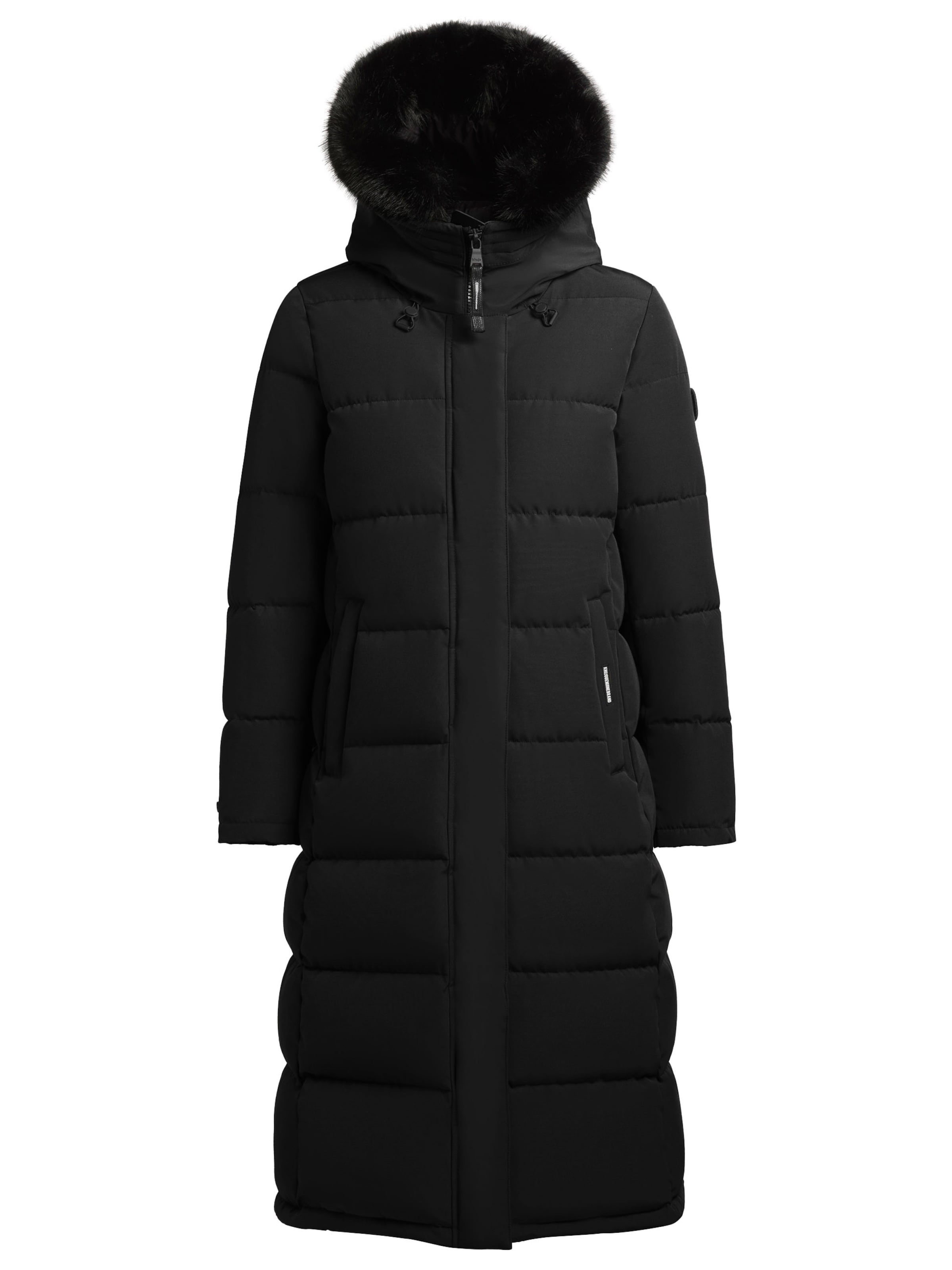 khujo Vinterkappa 'Porde2' i svart: framsida