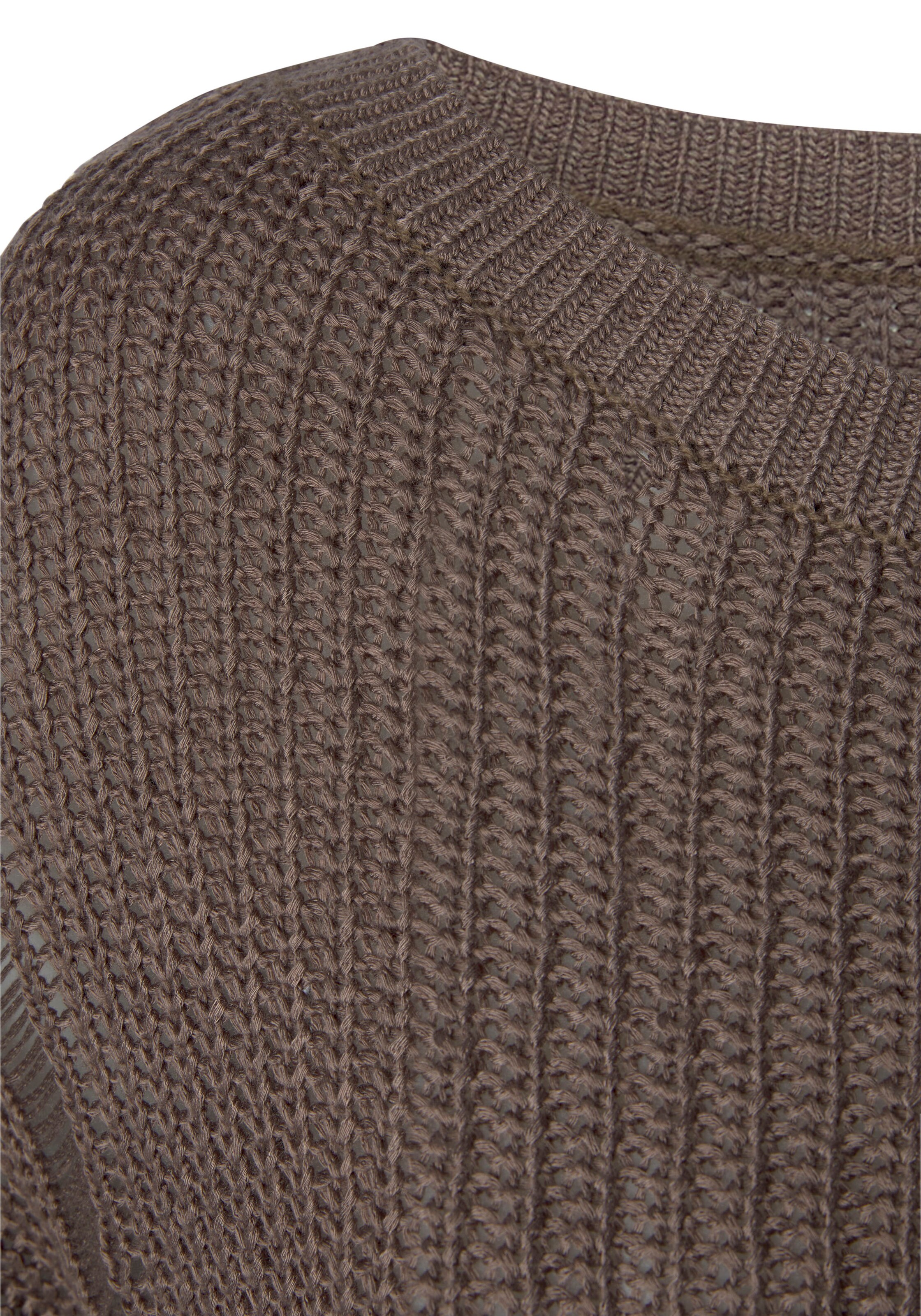 LASCANA Sweater in Brown