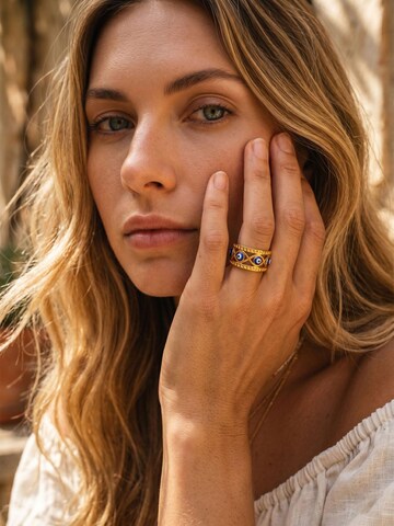 Nemomatheo Ring 'Ring Evil Eye Guardian'‌‌ in Gold