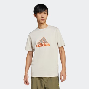 ADIDAS ORIGINALS Paita 'GRFX' värissä beige: etupuoli