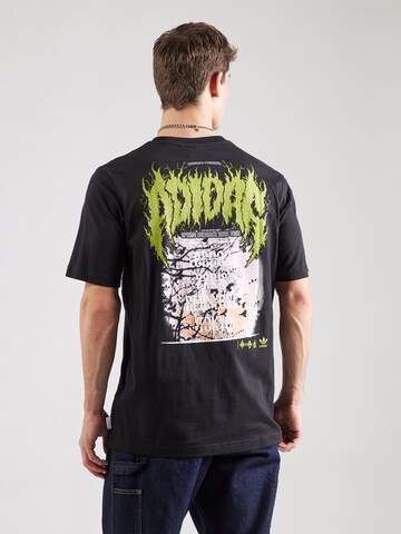 ADIDAS ORIGINALS Shirt 'Q12 DEATH' in Black: front