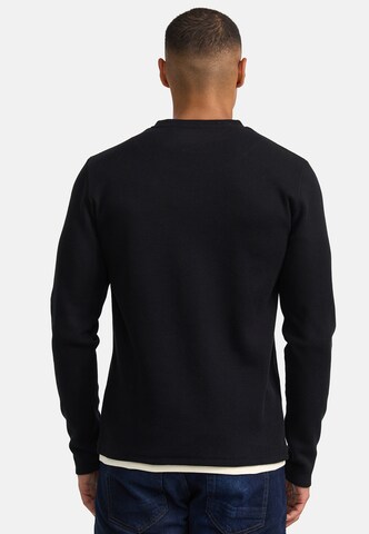 INDICODE JEANS Shirt ' Sigfinn ' in Zwart
