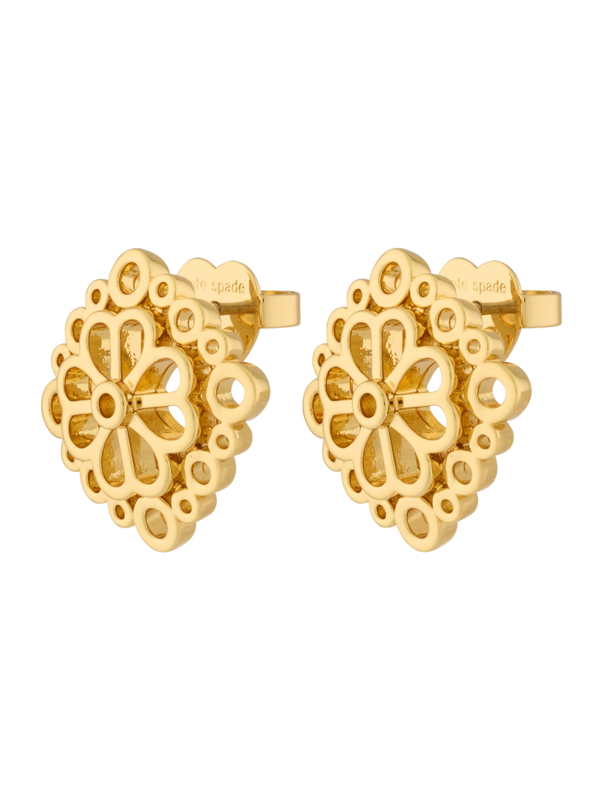 Kate Spade Σκουλαρίκια 'Spade Flower Lace Studs' σε χρυσό: μπροστά