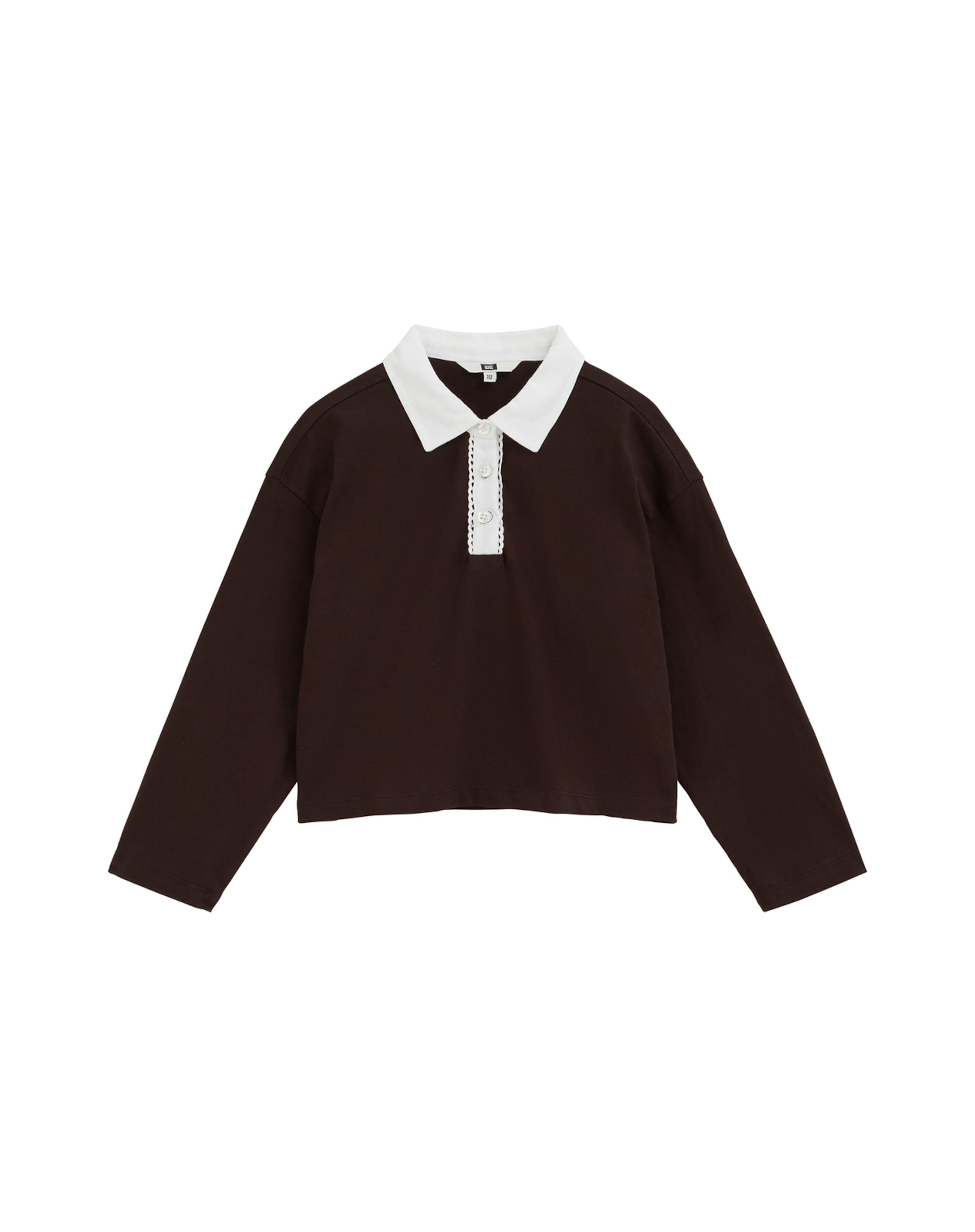 WE Fashion Poloshirt in Braun: Vorderseite