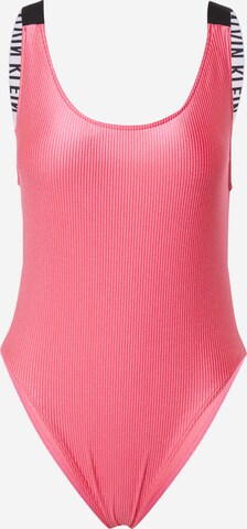 Calvin Klein Swimwear Korzetová Plavky – pink: přední strana