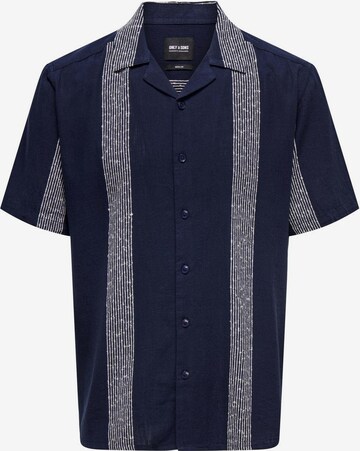Only & Sons Regularny krój Koszula 'AVI' w kolorze niebieski: przód