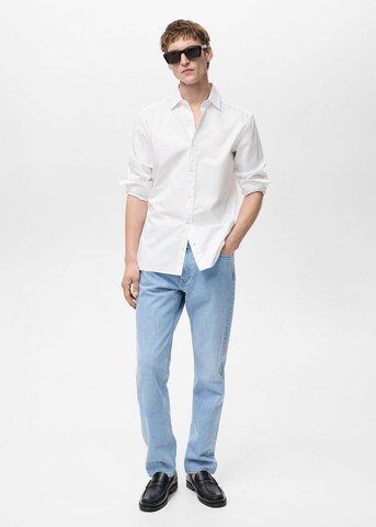 MANGO MAN Regular fit Button Up Shirt 'Cesare' in White