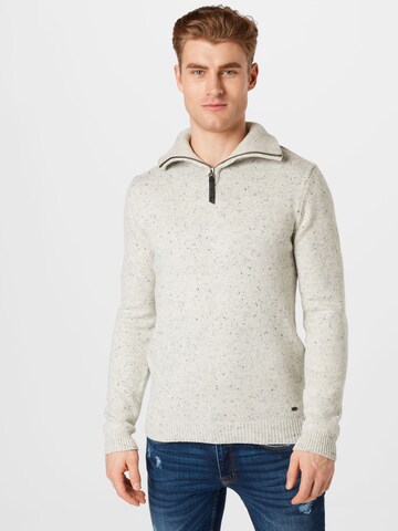 Petrol Industries Sweater in White: front