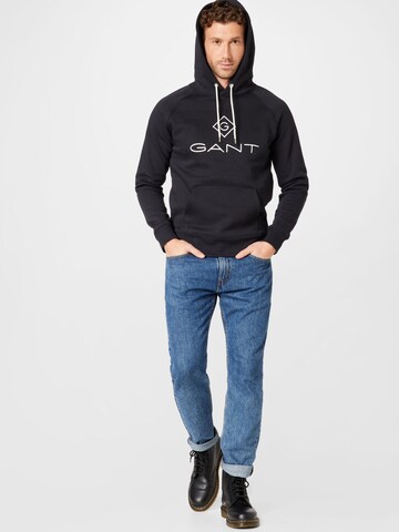 GANT Regular fit Sweatshirt in Zwart