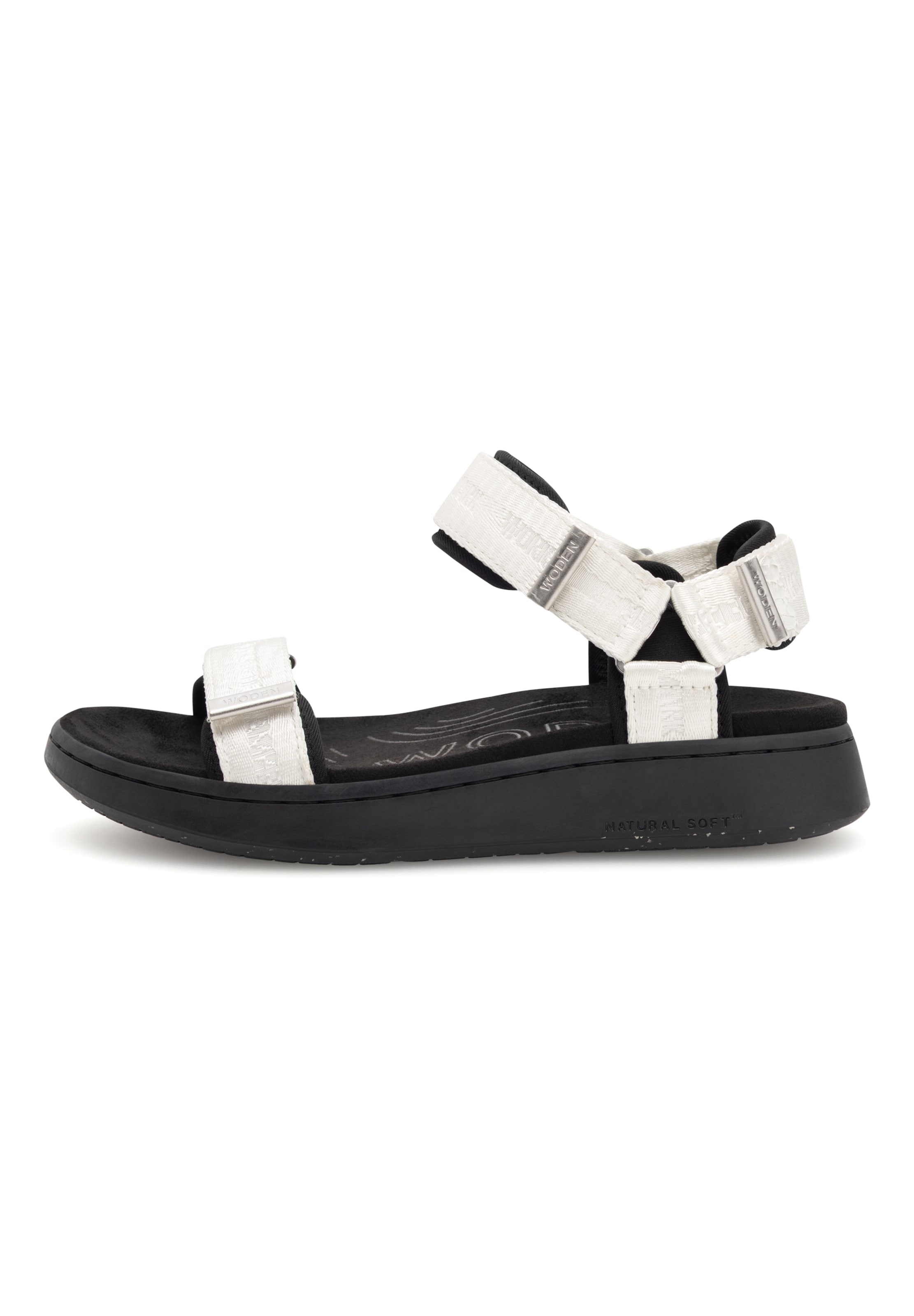 WODEN Sandaler 'Line Heritage' i hvid: forside