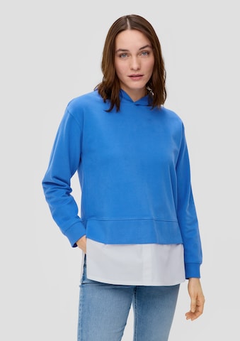 s.Oliver - Sweatshirt em azul: frente