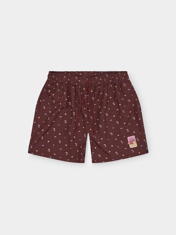 Bavarian Caps Board Shorts 'Dolce Vita' in Brown: front