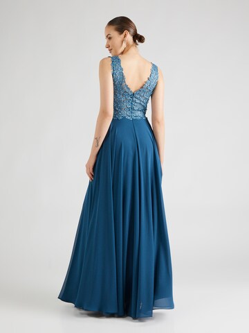 mascara Evening Dress in Blue