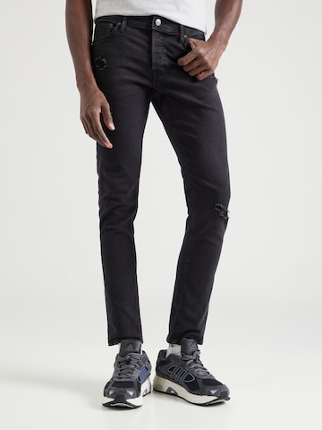 JACK & JONES Slim fit Jeans 'GLENN' in Black: front