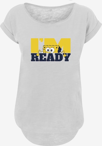 T-shirt 'Spongebob' F4NT4STIC en blanc : devant