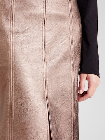TOPSHOP Skirt in Bronze