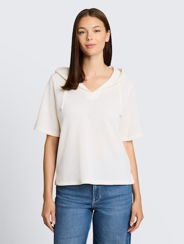 TOM TAILOR Sweatshirt in White: front