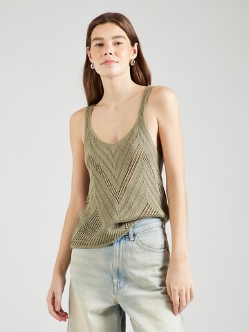 JDY Knitted Top 'Sun' in Green: front