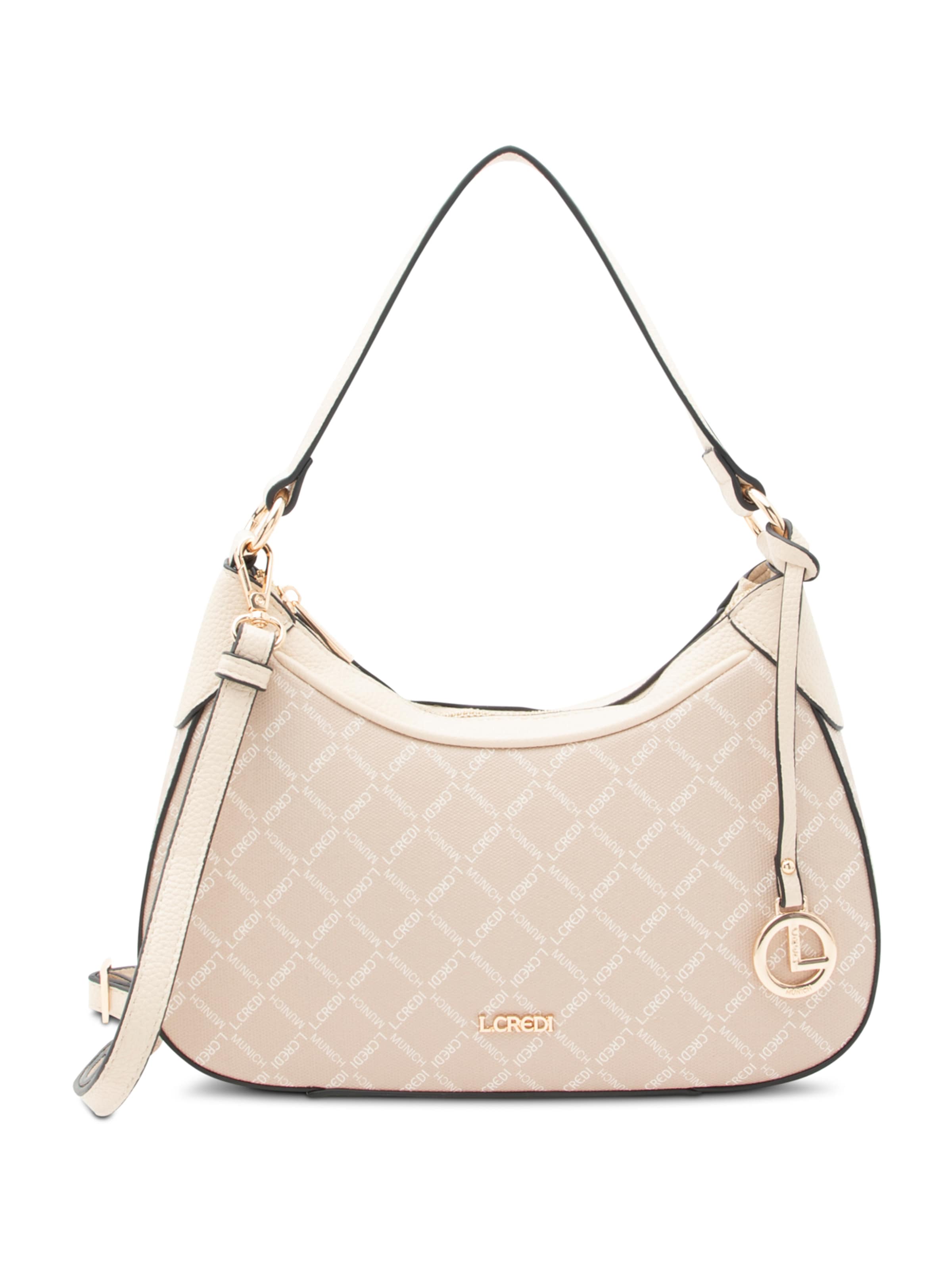 L.CREDI Τσάντα ώμου 'Filiberta' σε μπεζ: μπροστά
