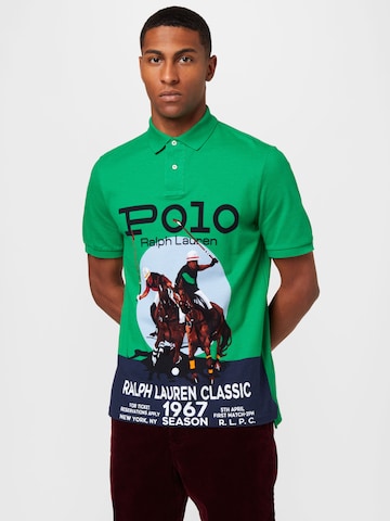 žalia Polo Ralph Lauren Marškinėliai: priekis