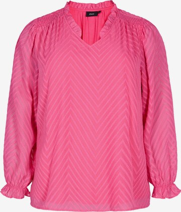 Zizzi Blouse 'MYA' in Pink: front