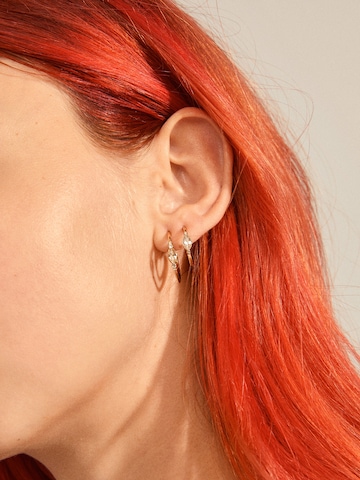 Boucles d'oreilles 'ALEXANDRA' Pilgrim en or : devant