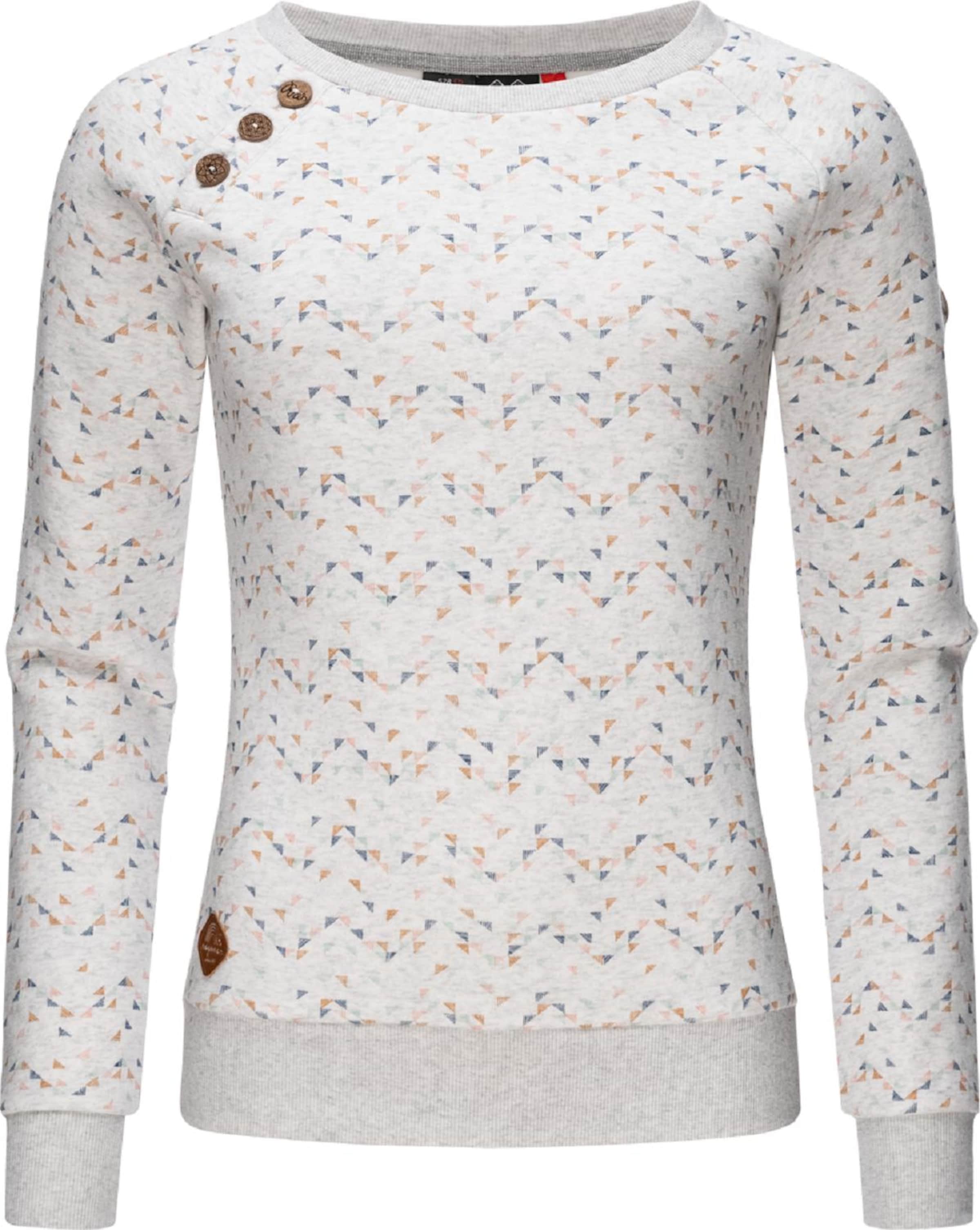 Frauen Sweat Ragwear Sweatshirt 'Daria' in Weiß - HF38604