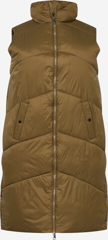 Vero Moda Curve Bodywarmer 'Uppsala' in Groen: voorkant