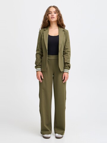 ICHI - Pierna ancha Pantalón 'Kate' en verde