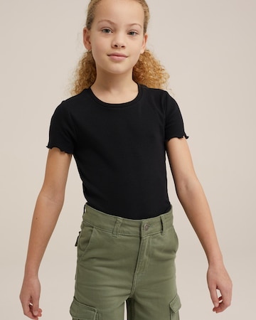 WE Fashion Tričko – černá: přední strana