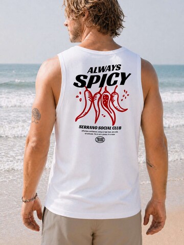 Neverless Shirt 'Always Spicy' in White