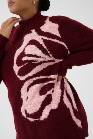 Pull-over KAFFE CURVE en rouge