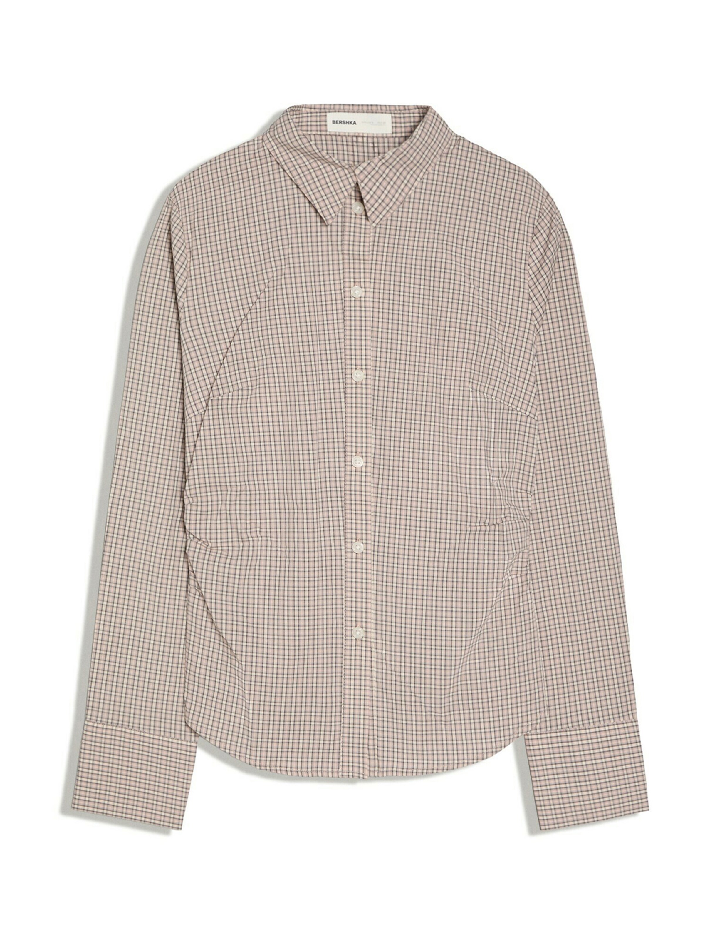 Bershka Blouse in XS in Rose / Black / Off white, Item view
