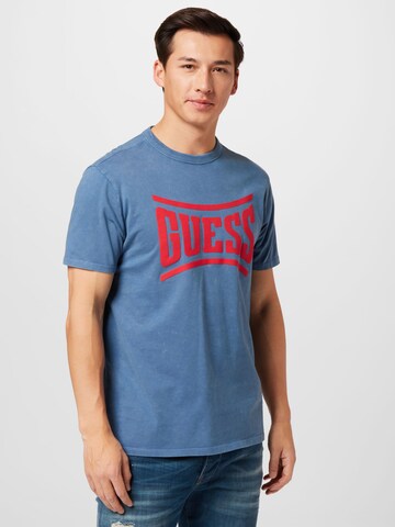 GUESS T-Shirt in Blau: Vorderseite