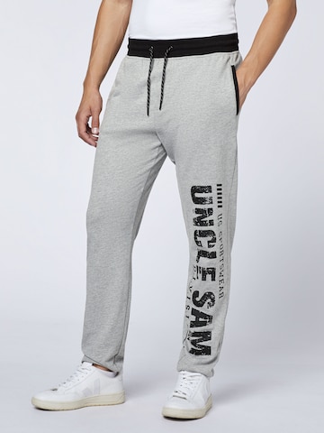 UNCLE SAM Tapered Pants in Grey: front