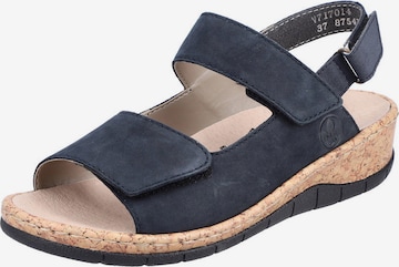 Rieker Sandals in Blue: front