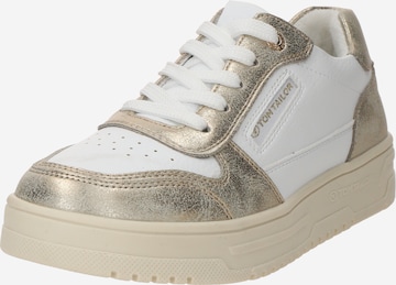 TOM TAILOR - Sapatilhas baixas em ouro: frente