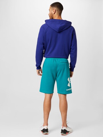 UNDER ARMOUR Regularen Športne hlače 'Rival' | modra barva