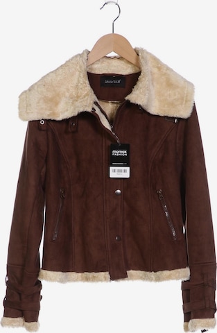 LAURA SCOTT Jacket & Coat in M in Brown: front