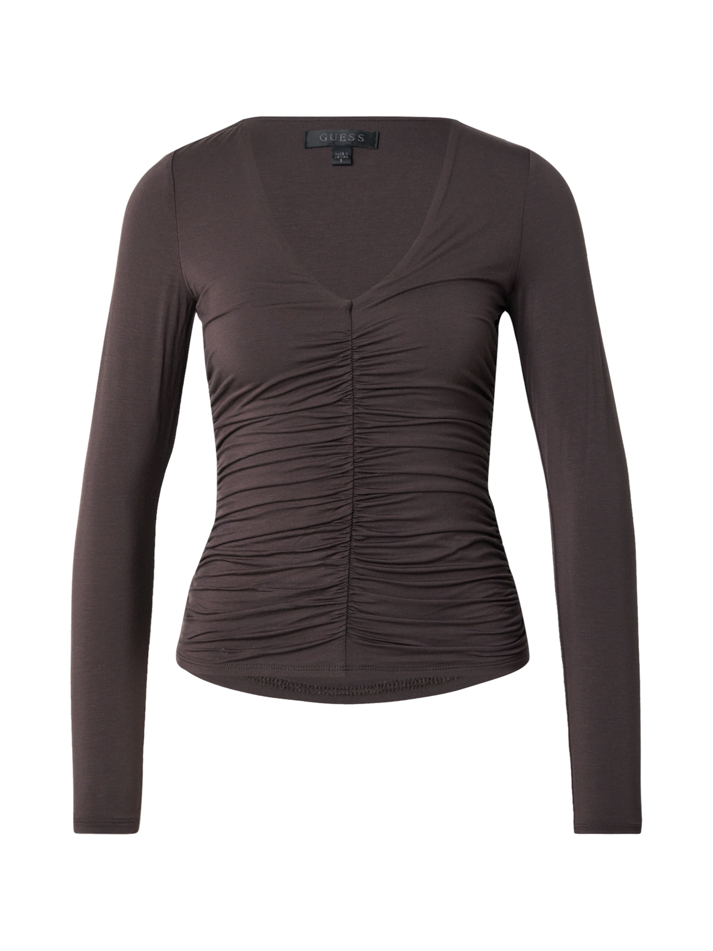 GUESS Μπλουζάκι 'AYLEEN' σε καφέ: μπροστά