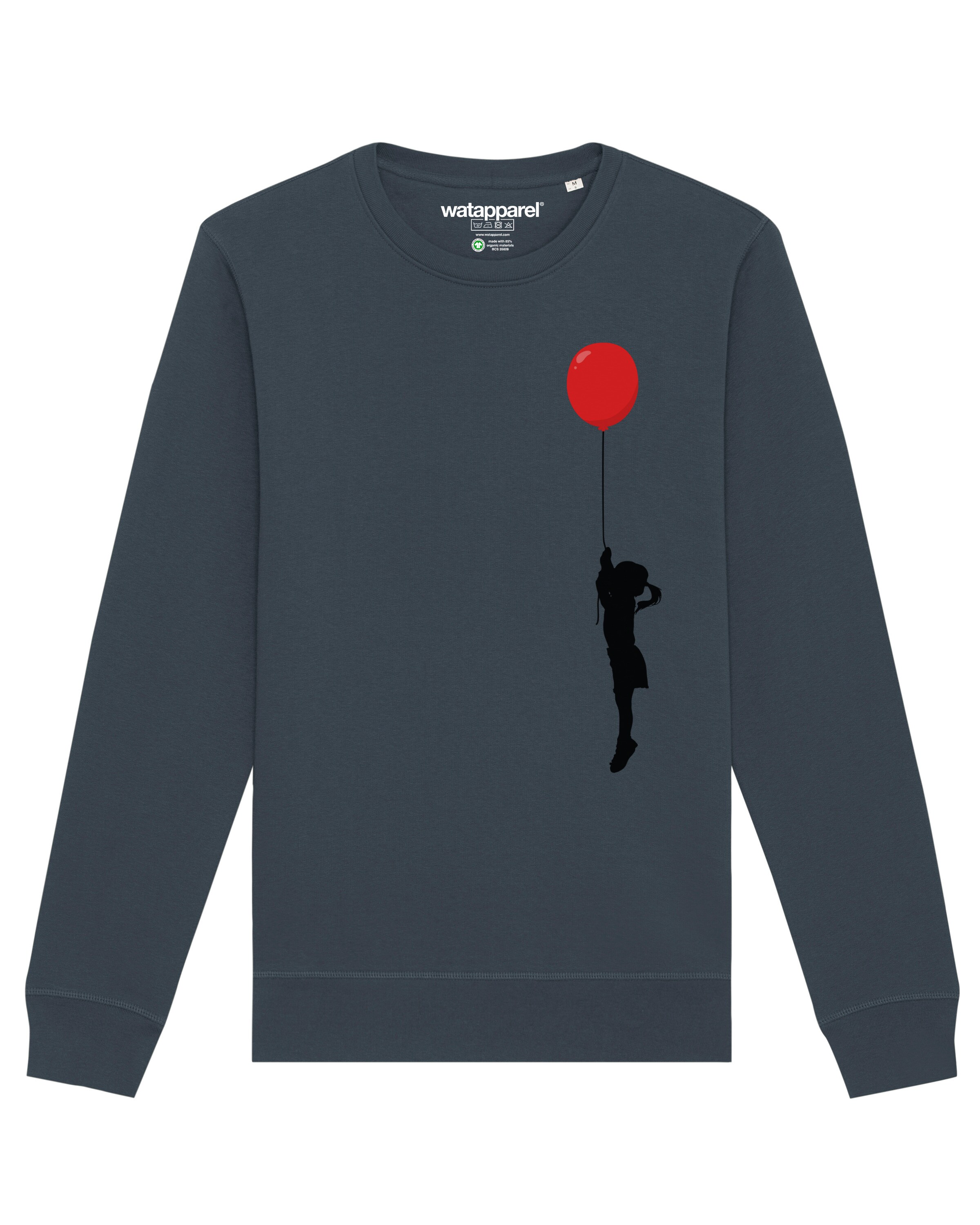 Watapparel Sweatshirt in Grey: front