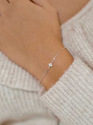 Hey Happiness Armband 'Bloom'‌‌ in Silber