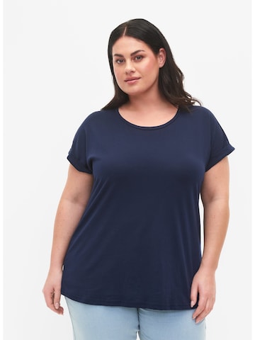 Zizzi T-Shirt 'Katja' in Blau: predná strana