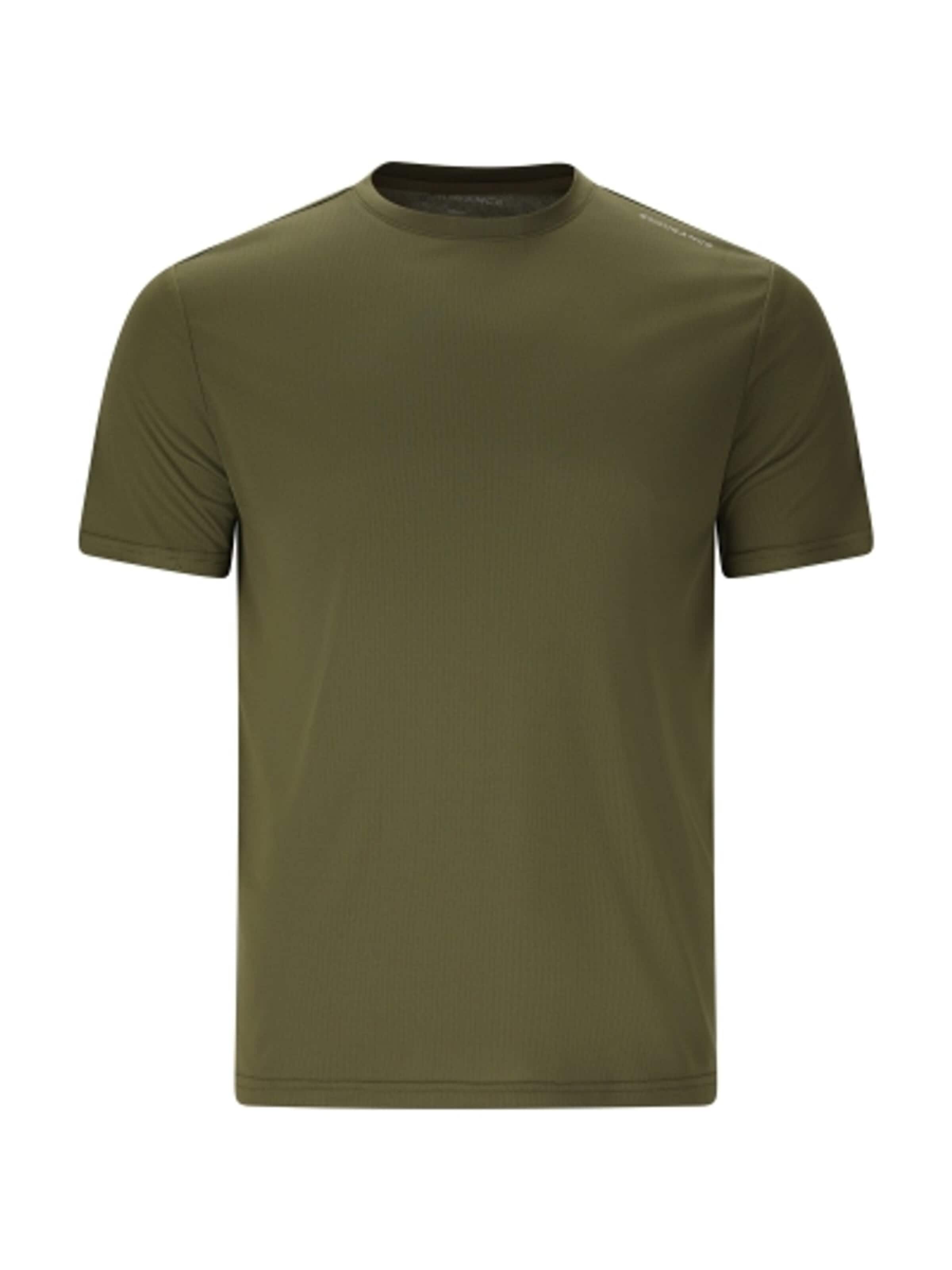 T-Shirt ENDURANCE en vert : devant
