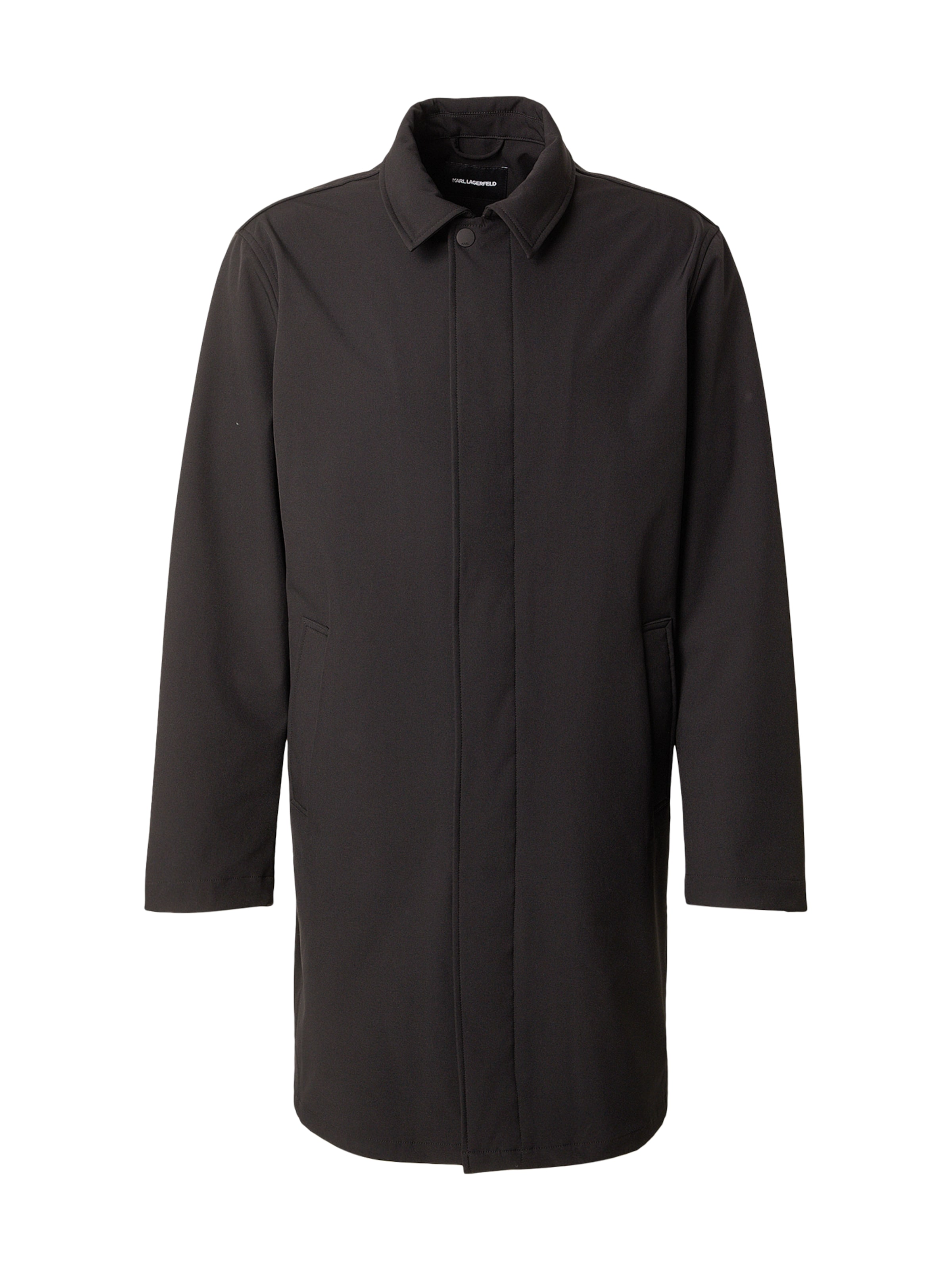 juoda Karl Lagerfeld Demisezoninis paltas: priekis